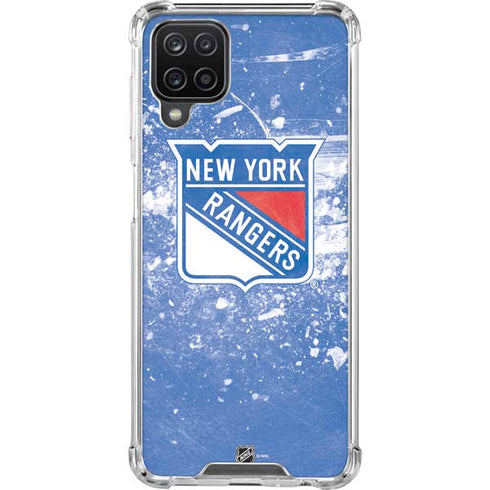 NHL New York Rangers Frozen Galaxy A12 Clear Case