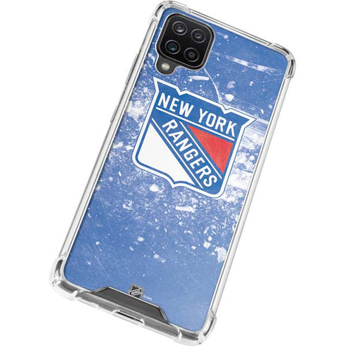 NHL New York Rangers Frozen Galaxy A12 Clear Case