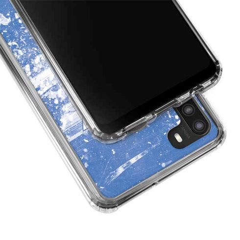 NHL New York Rangers Frozen Galaxy A21 Clear Case