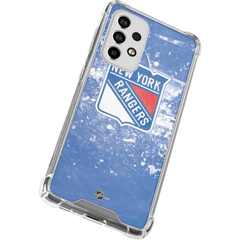 NHL New York Rangers Frozen Galaxy A33 5G Clear Case
