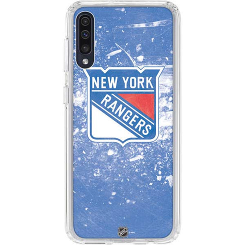 NHL New York Rangers Frozen Galaxy A50 Clear Case