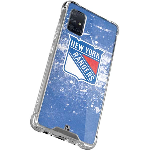 NHL New York Rangers Frozen Galaxy A71 5G Clear Case