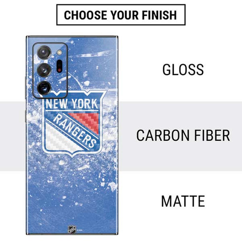 NHL New York Rangers Frozen Galaxy Note20 Ultra 5G Skin