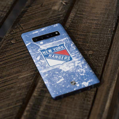 NHL New York Rangers Frozen Galaxy S10 Skin