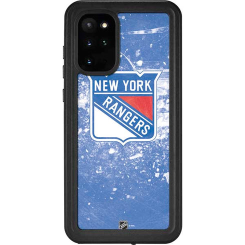 NHL New York Rangers Frozen Galaxy S20 Plus Waterproof Case