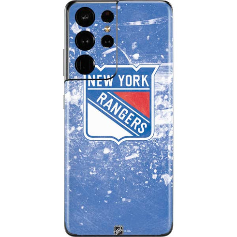 NHL New York Rangers Frozen Galaxy S21 Ultra 5G Skin