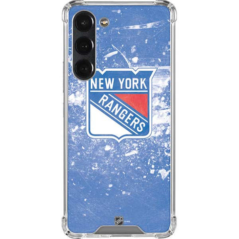 NHL New York Rangers Frozen Galaxy S23 Plus Clear Case