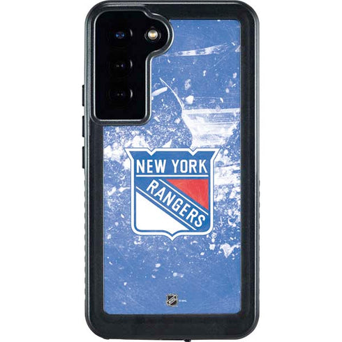 NHL New York Rangers Frozen Galaxy S23 Plus Waterproof Case