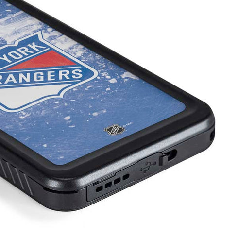 NHL New York Rangers Frozen Galaxy S23 Waterproof Case