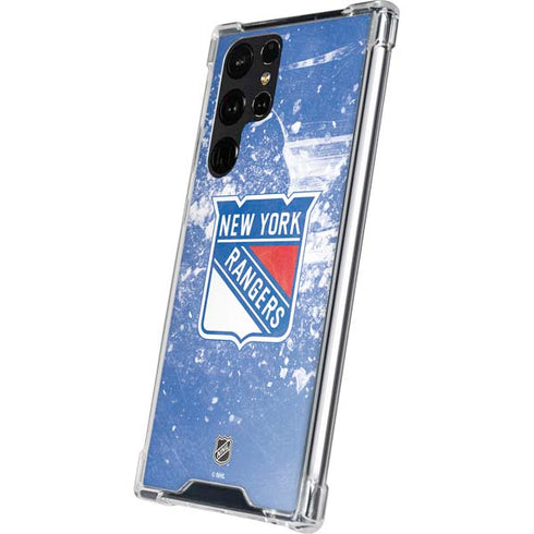 NHL New York Rangers Frozen Galaxy S24 Ultra Clear Case