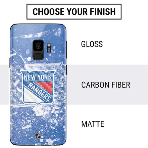NHL New York Rangers Frozen Galaxy S9 Skin