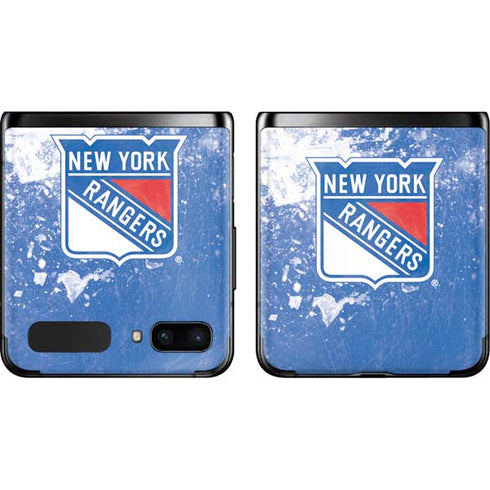 NHL New York Rangers Frozen Galaxy Z Flip Skin