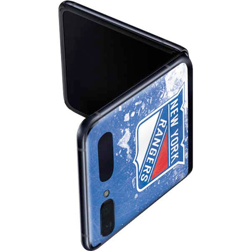 NHL New York Rangers Frozen Galaxy Z Flip Skin