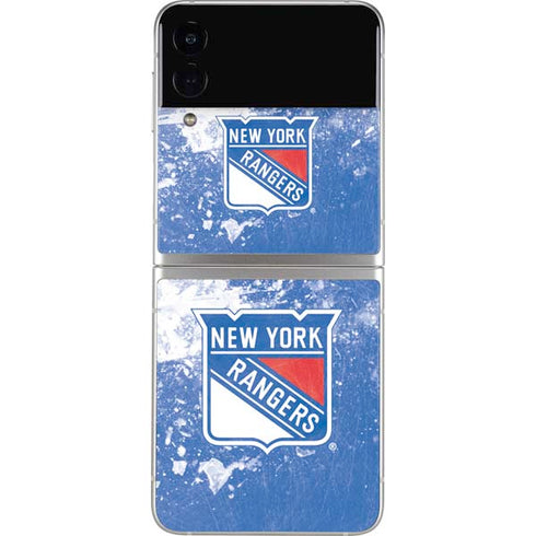NHL New York Rangers Frozen Galaxy Z Flip3 5G Skin