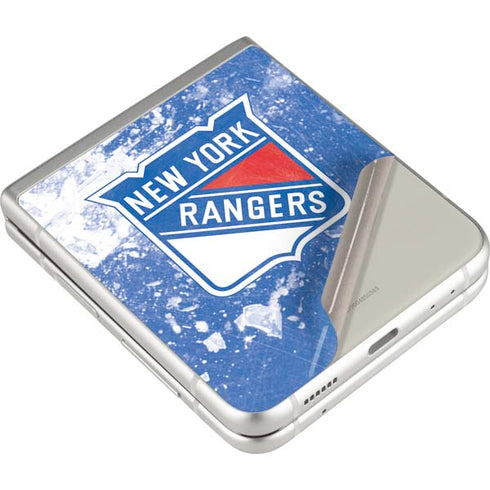 NHL New York Rangers Frozen Galaxy Z Flip3 5G Skin