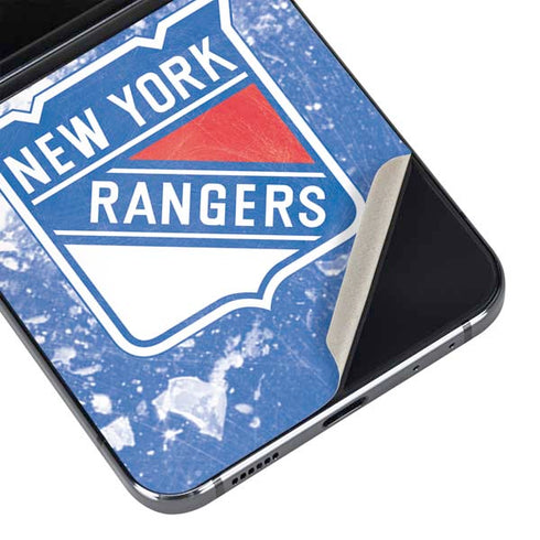 NHL New York Rangers Frozen Galaxy Z Flip5 5G Skin