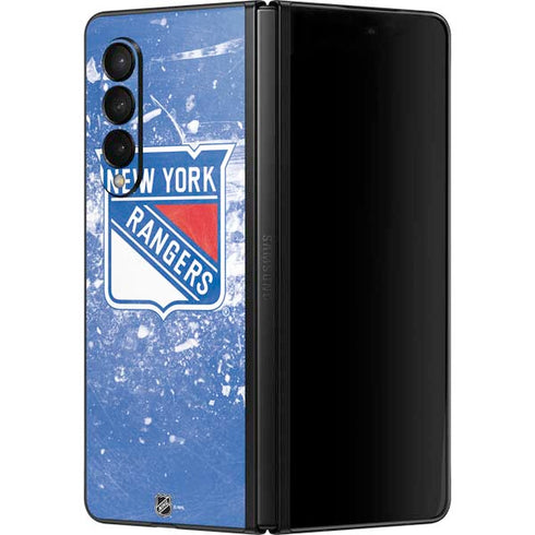 NHL New York Rangers Frozen Galaxy Z Fold3 5G Skin
