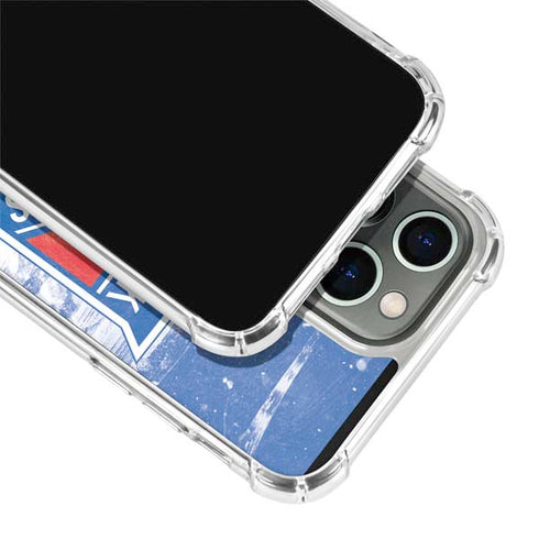 NHL New York Rangers Frozen iPhone 13 Pro Clear Case