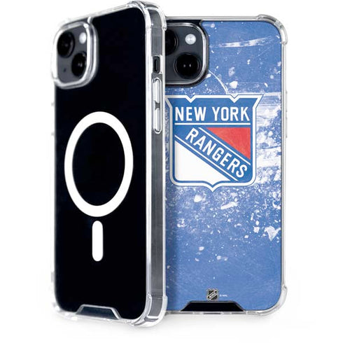 NHL New York Rangers Frozen iPhone 15 Plus MagSafe Case