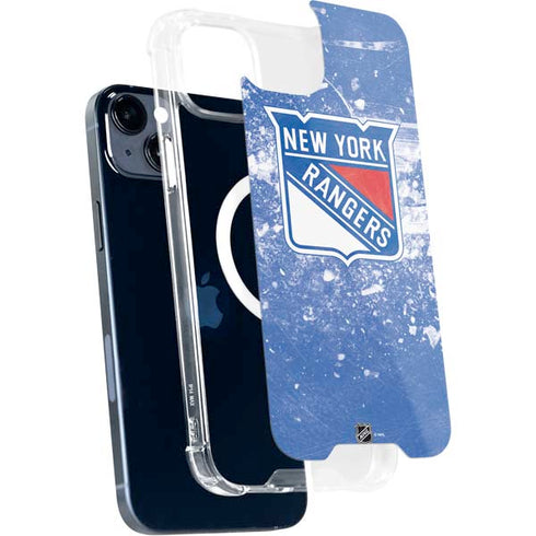 NHL New York Rangers Frozen iPhone 15 Plus MagSafe Case