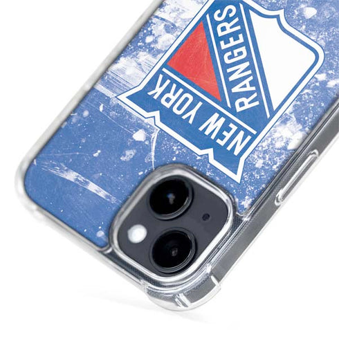 NHL New York Rangers Frozen iPhone 15 Plus MagSafe Case