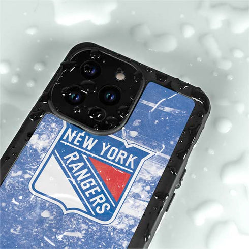 NHL New York Rangers Frozen iPhone 14 Pro Max Waterproof Case