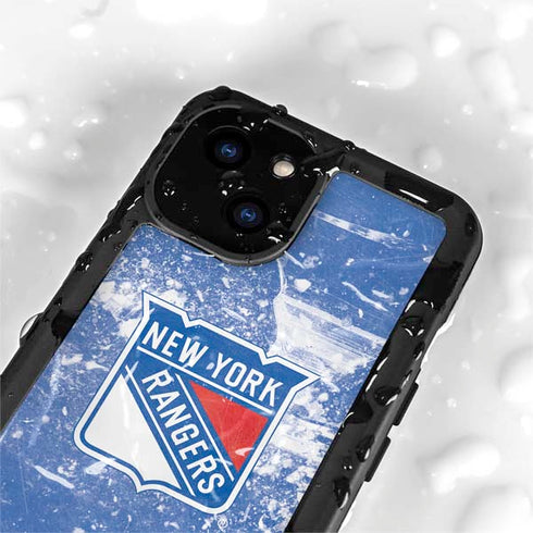 NHL New York Rangers Frozen iPhone 15 Plus Waterproof Case