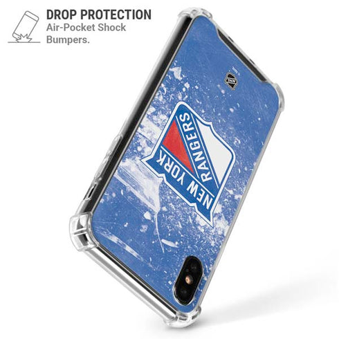 NHL New York Rangers Frozen iPhone XS Max Clear Case