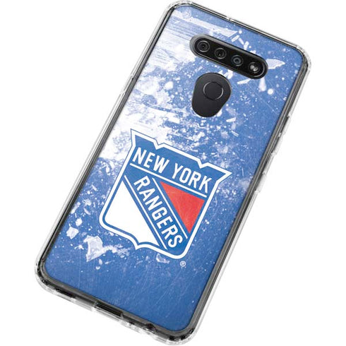 NHL New York Rangers Frozen LG K51/Q51 Clear Case
