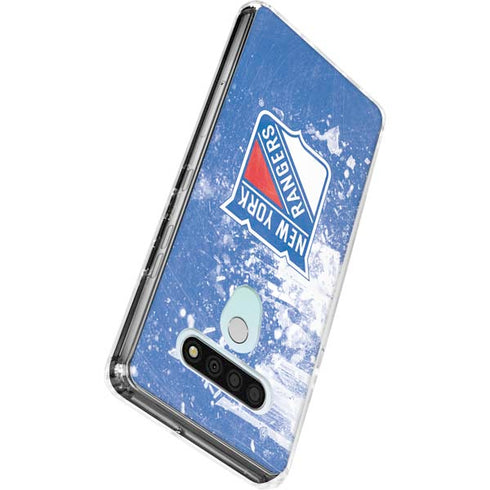 NHL New York Rangers Frozen LG Stylo 6 Clear Case