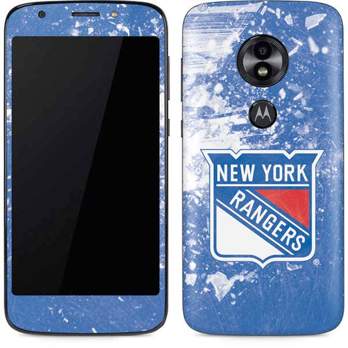 NHL New York Rangers Frozen Moto E5 Play Skin