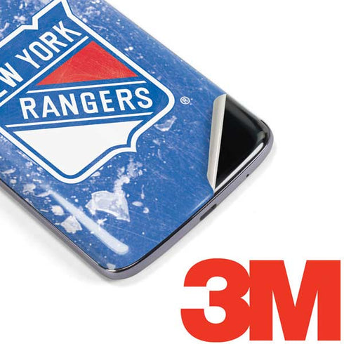 NHL New York Rangers Frozen Moto E5 Plus Skin