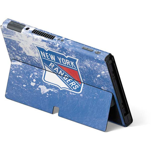 NHL New York Rangers Frozen Nintendo Switch OLED (2021) Skin