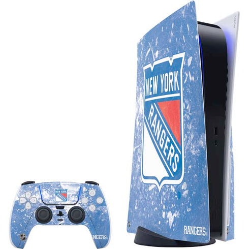 NHL New York Rangers Frozen PS5 Bundle Skin