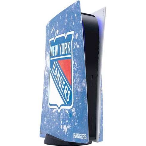 NHL New York Rangers Frozen PS5 Console Skin