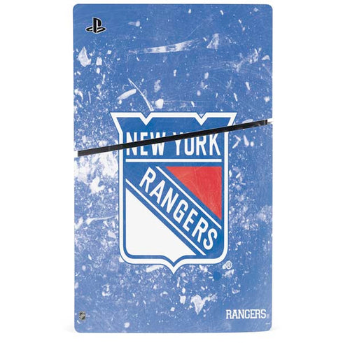 NHL New York Rangers Frozen PS5 Slim Disk Bundle Skin