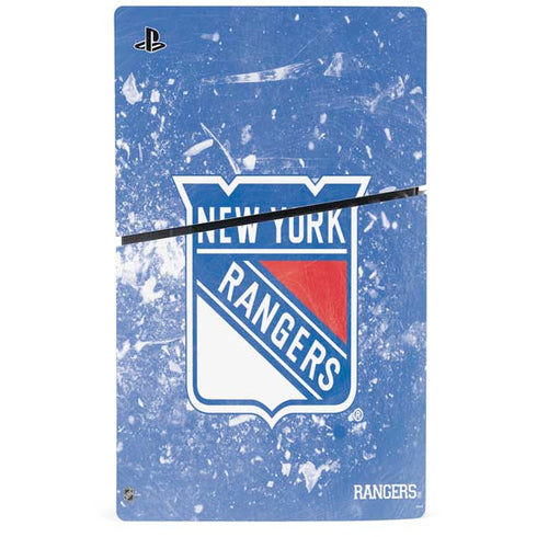 NHL New York Rangers Frozen PS5 Slim Digital Edition Bundle Skin