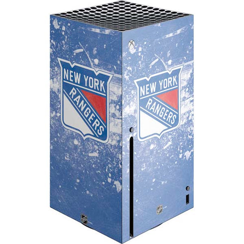 NHL New York Rangers Frozen Xbox Series X Console Skin