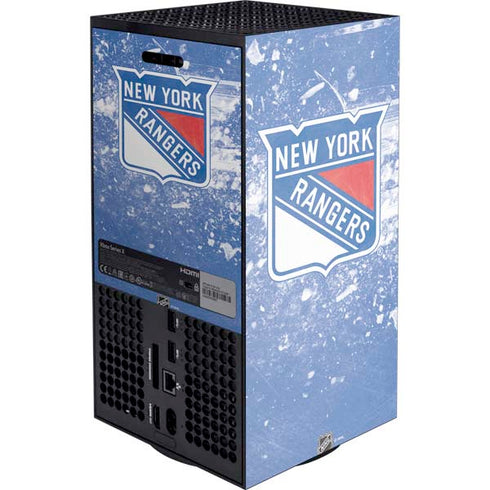 NHL New York Rangers Frozen Xbox Series X Console Skin