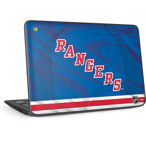 NHL New York Rangers Home Jersey HP Chromebook Skin