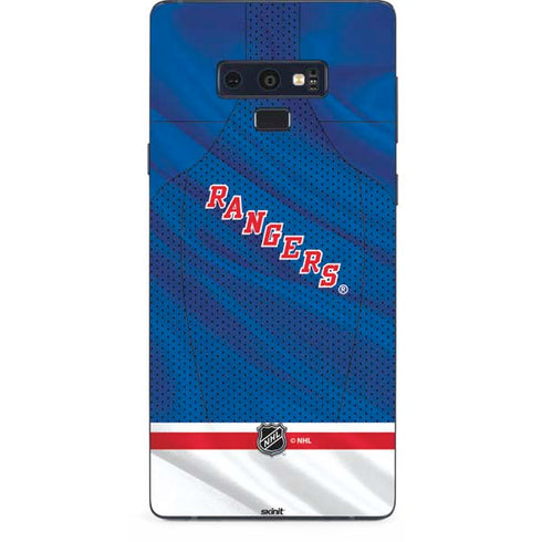 NHL New York Rangers Home Jersey Galaxy Note 9 Skin