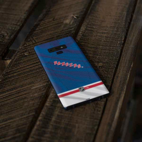 NHL New York Rangers Home Jersey Galaxy Note 9 Skin