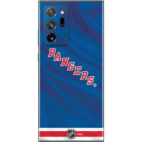 NHL New York Rangers Home Jersey Galaxy Note20 Ultra 5G Skin