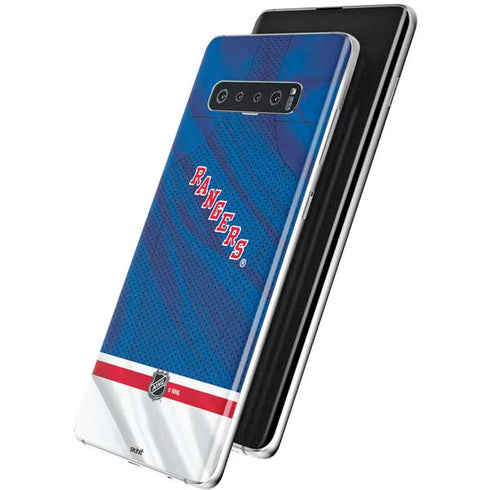 NHL New York Rangers Home Jersey Galaxy S10 Plus Skin