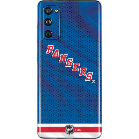 NHL New York Rangers Home Jersey Galaxy S20 Fan Edition Skin