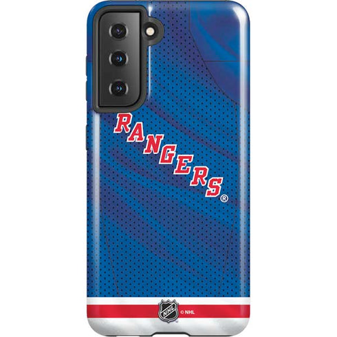 NHL New York Rangers Home Jersey Galaxy S21 5G Pro Case
