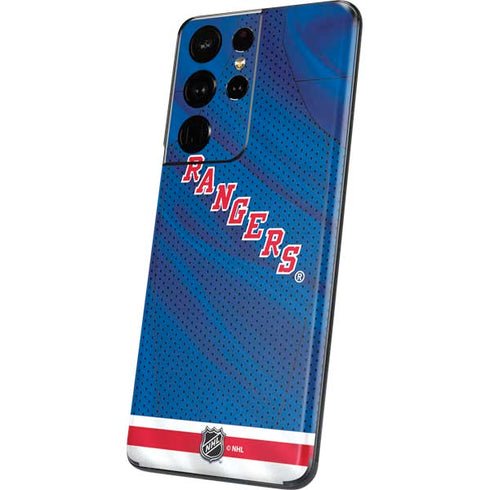 NHL New York Rangers Home Jersey Galaxy S21 Ultra 5G Skin
