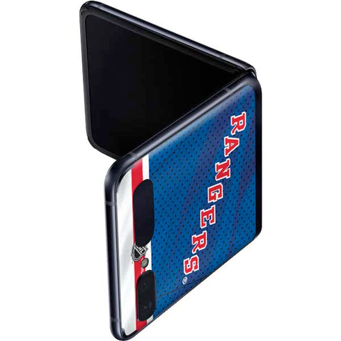 NHL New York Rangers Home Jersey Galaxy Z Flip Skin