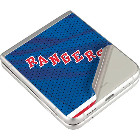 NHL New York Rangers Home Jersey Galaxy Z Flip3 5G Skin