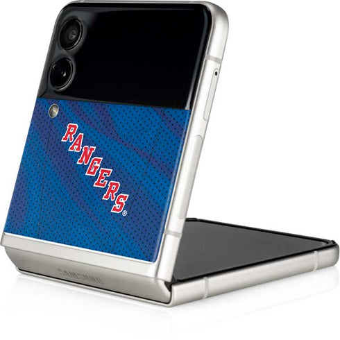 NHL New York Rangers Home Jersey Galaxy Z Flip4 5G Skin
